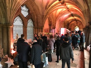 The crowds of people and the stunning Cathedral architecture 