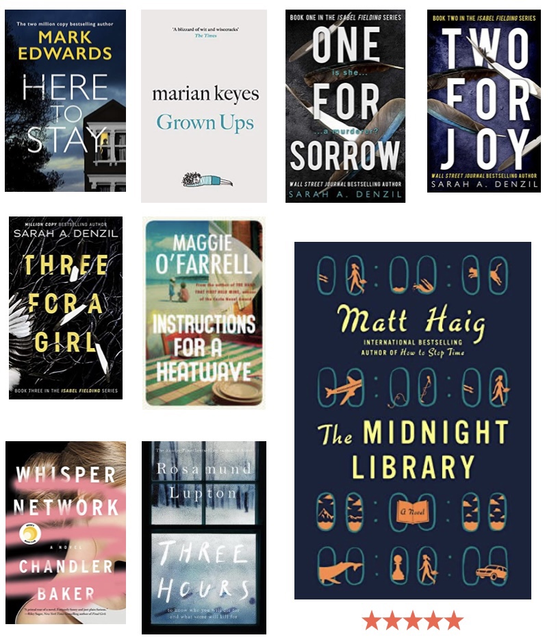 Thumbnail images of the book covers for the following reviews. 